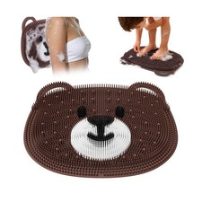 Foot Scrubber Mat in Shower, Silicone Shower Foot and Back Scru... USA Fast Ship