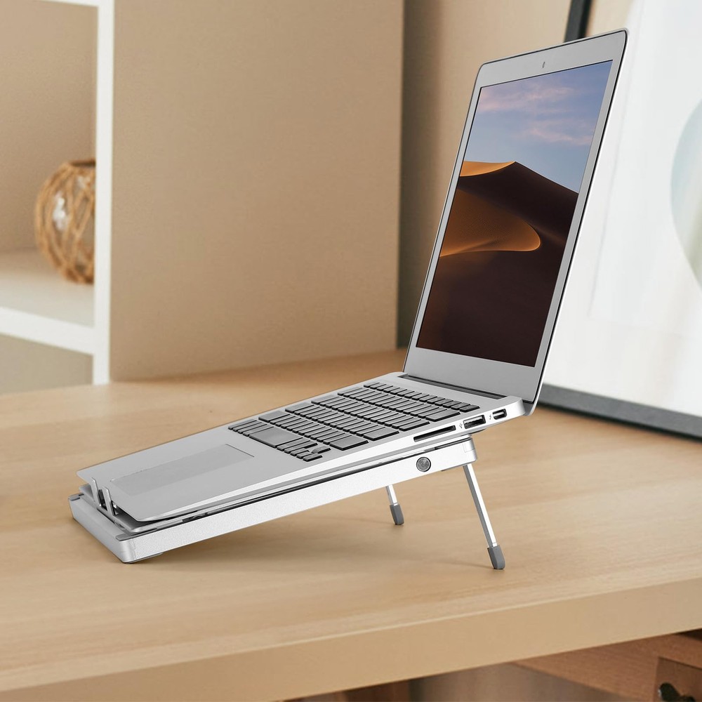 Adjustable Aluminum Laptop Stand for Desk Foldable and Portable Holder