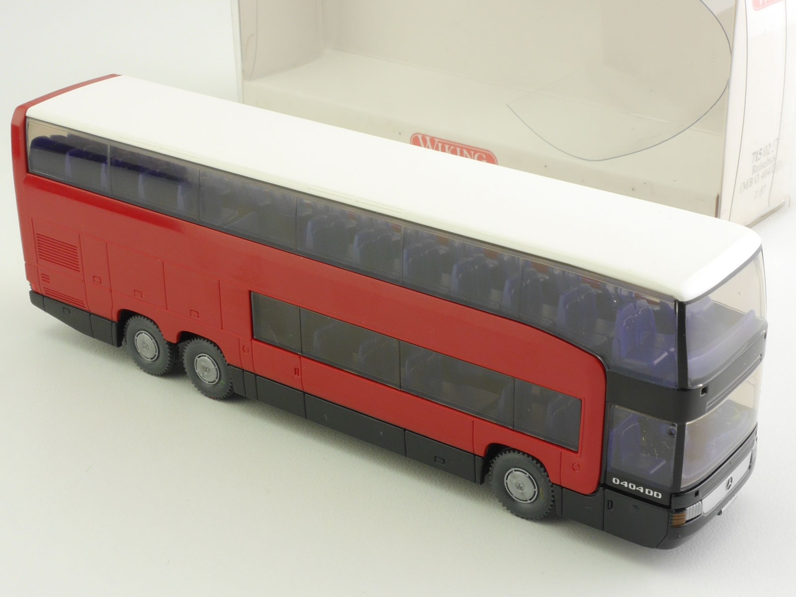 Wiking 7150237 MB O 404 DD Travel Bus Double Decker 1:87 Mint! Ob Bl 1707-21-22