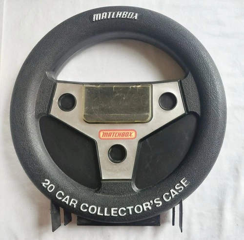 Matchbox 20 Car Collector's Case Carry Along Steering Wheel Vintage 1983