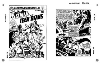 Irv Novick Brave & The Bold #83 Teen Titans Cover & Pg 1 Large Production Art