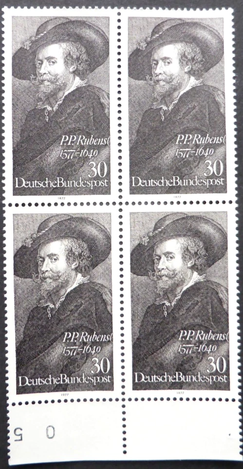 BRD 4 er Block postfrisch 1977 Mi 936, Rubens - Bild 1 von 1