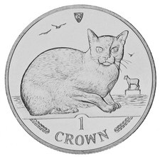 Isle of Man 1 crown 1996 Cat. Cat UNC KM 621