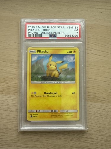 Pikachu graded PSA 7 for sale on eBay