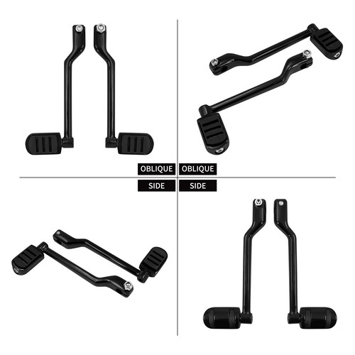 Black Gear Heel Toe Shift Lever Shifter Pegs For Harley Touring Road Glide 88-25 - Picture 7 of 11