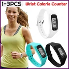 LED Pedometer Bracelet Step Counter Watch Multi-Function Walking Running