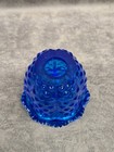 Fenton blue hobnail vintage glass fairy lamp ~ AS-IS tiny chip ~ read and look ~ — photo 10