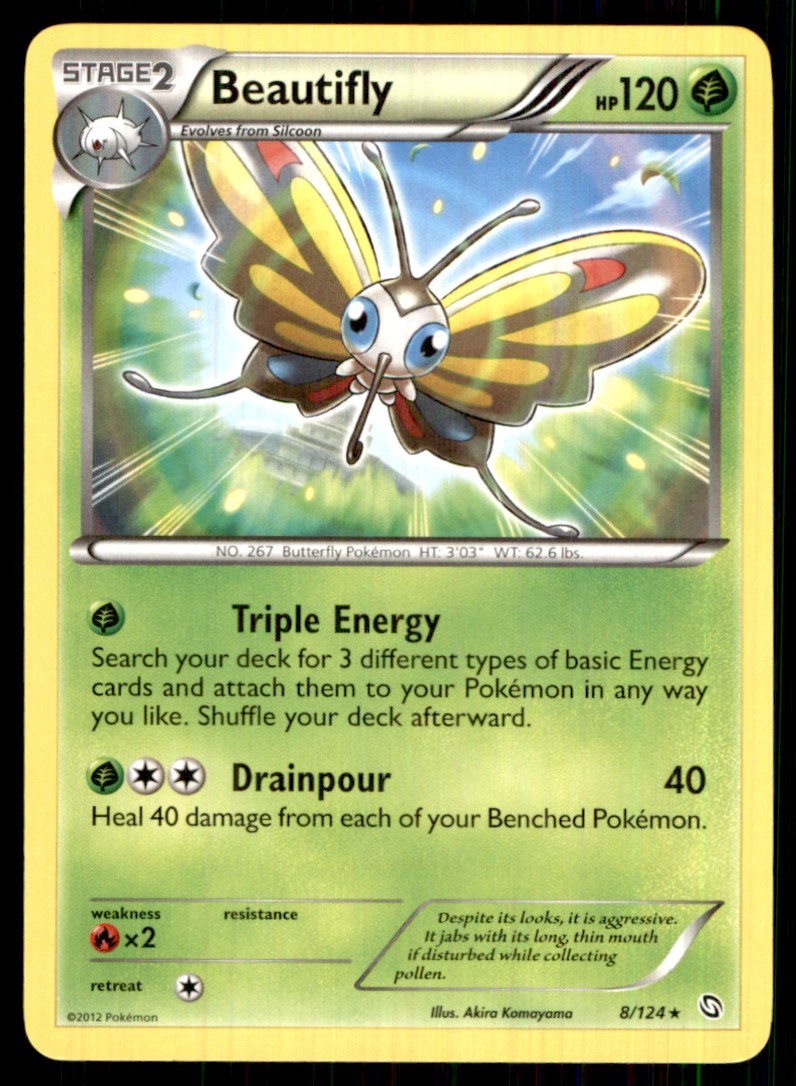 2012 Black & White - Dragons Exalted Beautifly Stage 2/Rare #8