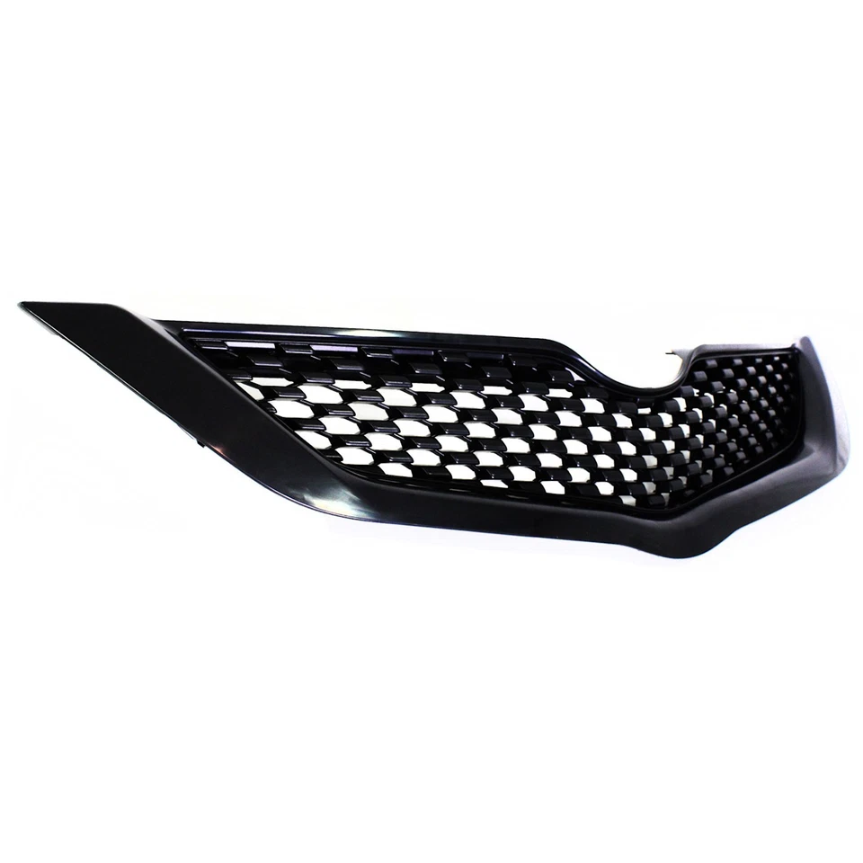 Grille For 2009-2012 Toyota Yaris Sedan Upper Textured Black Plastic - Image 3 of 4
