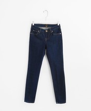 Vivienne Westwood Anglomania x Lee Dark Blue Stretch Orb Patch Low Rise Jeans 27