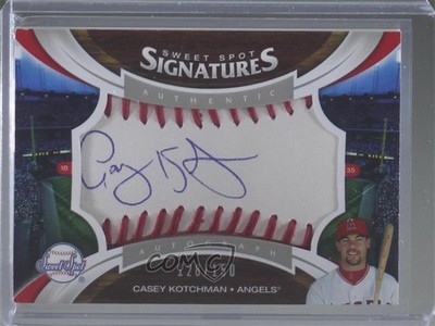2006 Sweet Spot Signatures Red Stitch Blue Ink /150 Casey Kotchman #172 Auto 6ks