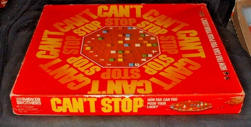 Vintage 1980 Can’t Cant Stop Board Game No 122 Parker Brothers 100% COMPLETE