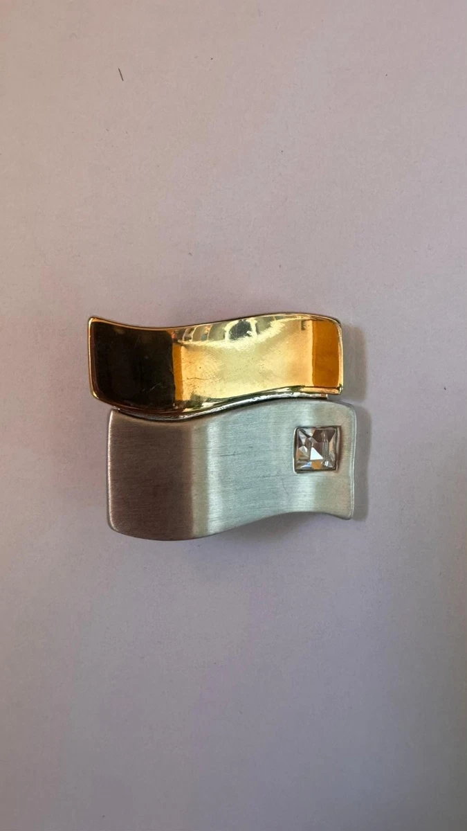 Verschluss Schal Clip, Schalring Clip, Goldene Schalschnalle, Schalring