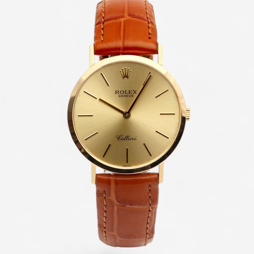 【レア】ロレックス 箱 ROLEX Cellini box ref49.01.3 Rolex Cellini Selini 32 Men's Coin Watch 4112 Round 1989 Birth