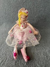 Rare Retired Jellycat Sprite Dancing Fairy J491 Vintage Plush Doll Pink 9”