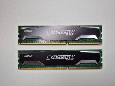 8GB (2x4GB) Crucial Ballistix Sport DDR3 BLS4G3D1609DS1S00.16FER2 U-DIMM RAM