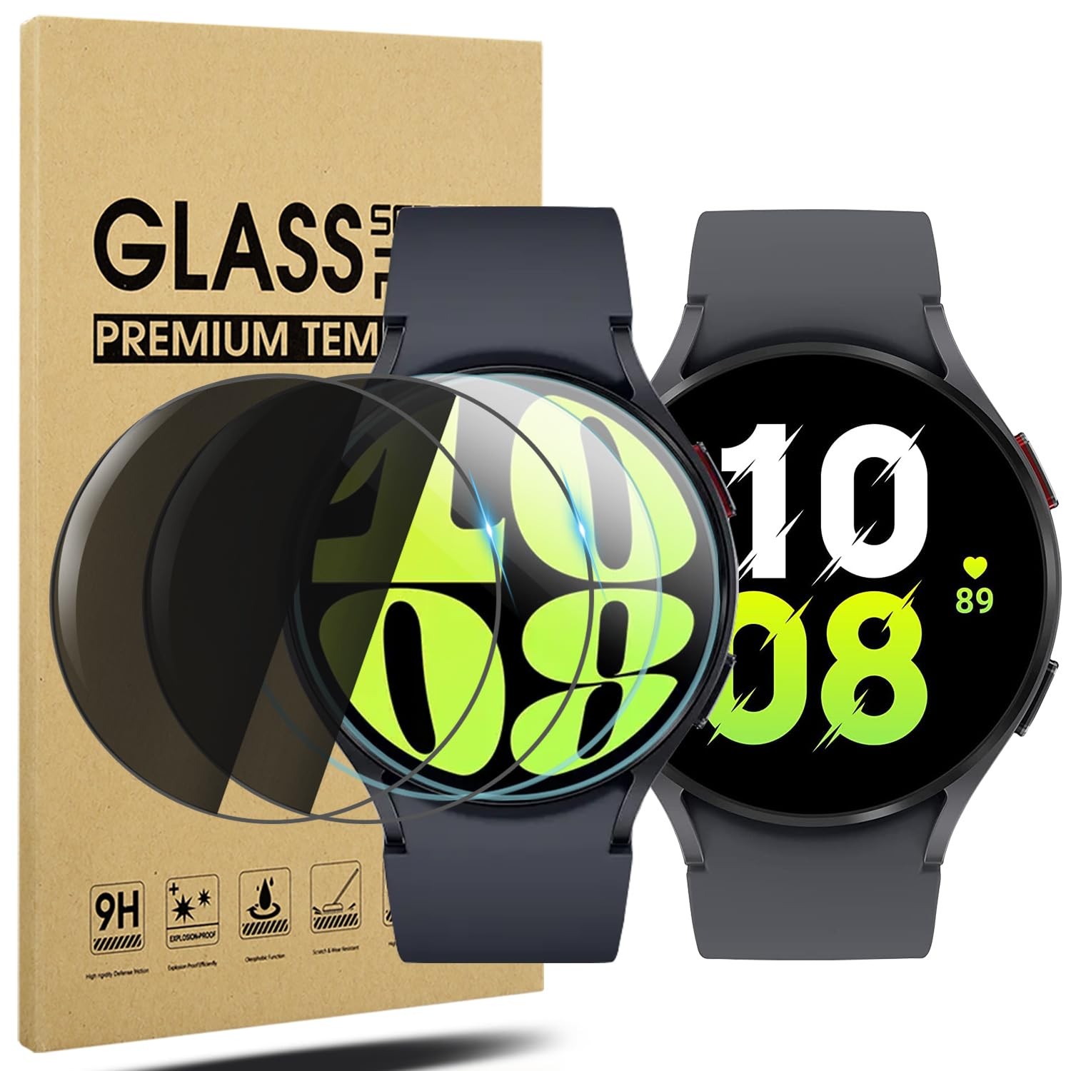 Verre trempé Galaxy Watch 7 6 5 4 44mm protection ultra transparente et tactile fluide