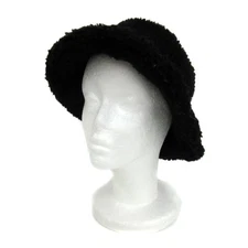 Niko and.. Women's Black Bucket Hat Boa F Polyester 4cm brim 59cm size
