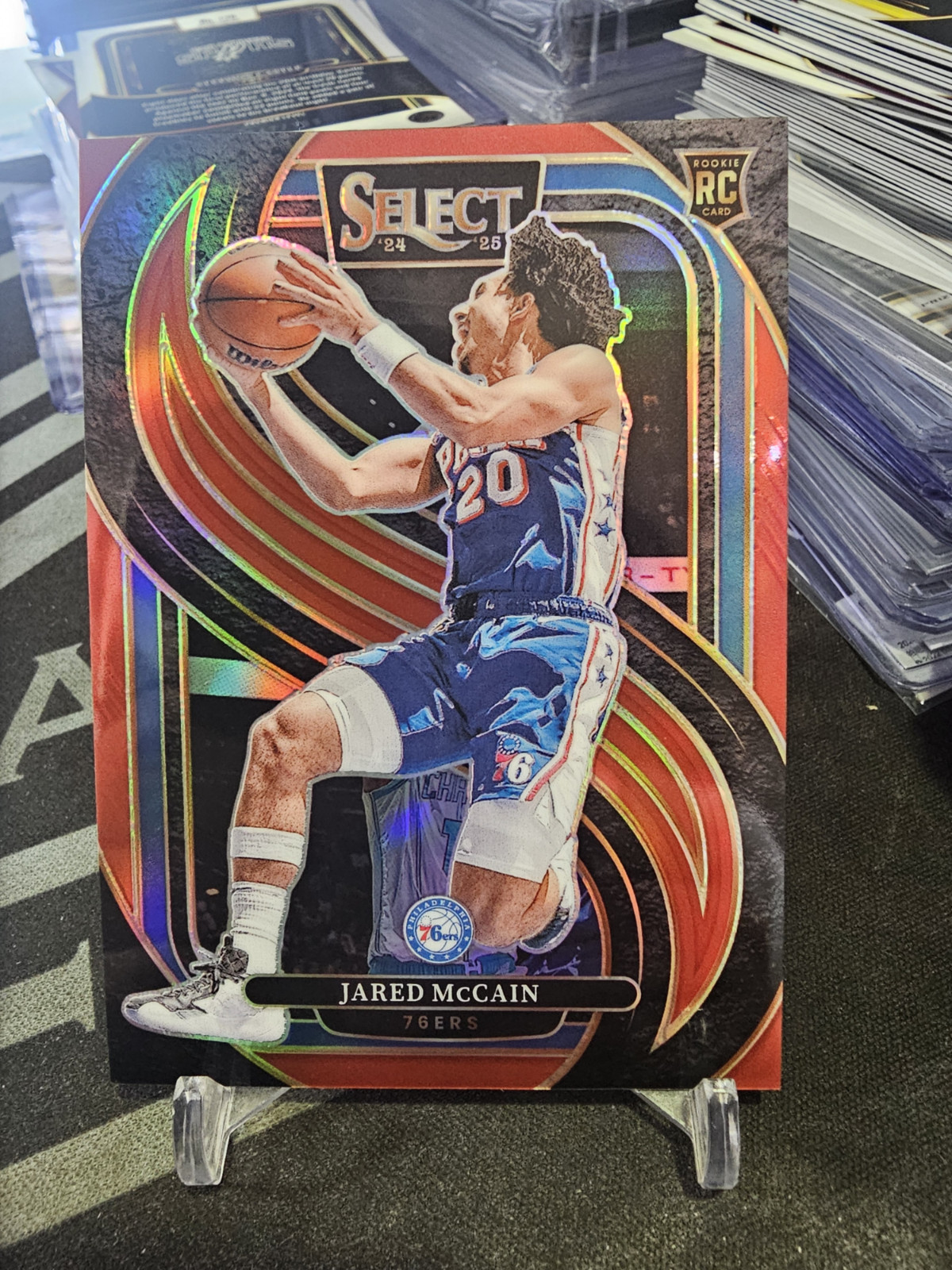 2024-25 Panini Select Jared McCain Premier #184 Red 183/199 RC!