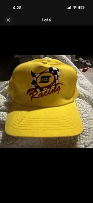 ESAB Racing Hat Made in USA K Products NASCAR Yellow Snapback trucker hat