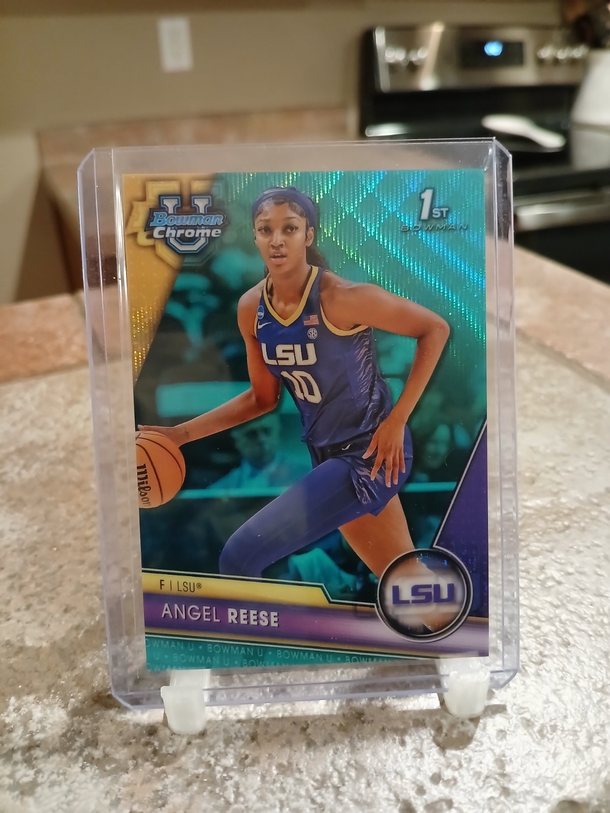 2023 Bowman U Chrome 1st Angel Reese Teal Aqua #/299