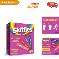 Skittles Wild Berry Variety Pack - 30 Sugar-Free, Caffeine-Free Drink Options