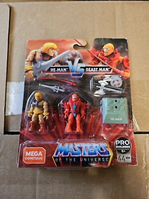 Masters of the Universe Mega Construx HE-MAN VS BEAST MAN MOTU He-Man toy