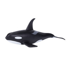 Mojo MALE KILLER WHALE ORCA plastic animal sea toy figure model fish bath marine