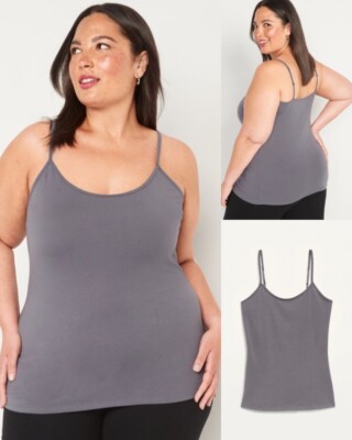 Old Navy Women s First-Layer Fitted Cami Tank Top Blank Slate Size XXL 2X 3X
