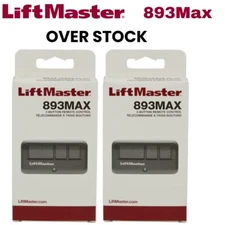 2 Pack 893MAX 3 Button LiftMaster Visor Remote Control Garage Door Opener