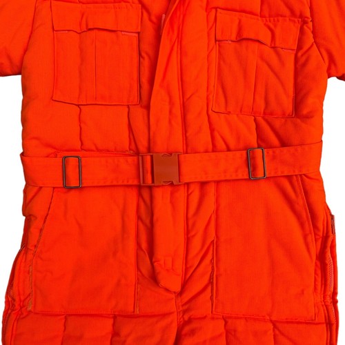 Vintage TROPHY CLUB Mens M Insulated Coveralls Hunting Workwear Winter Bibs NOS - Picture 6 of 21