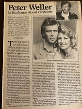 Peter Weller, Full Page Vintage Clipping, a