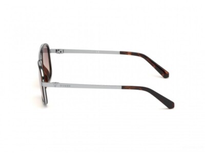 Occhiali Da Sole Guess GU6950 01C Aviatore Nero Lucido – Uomo, Lenti Grigie Graduate UV400