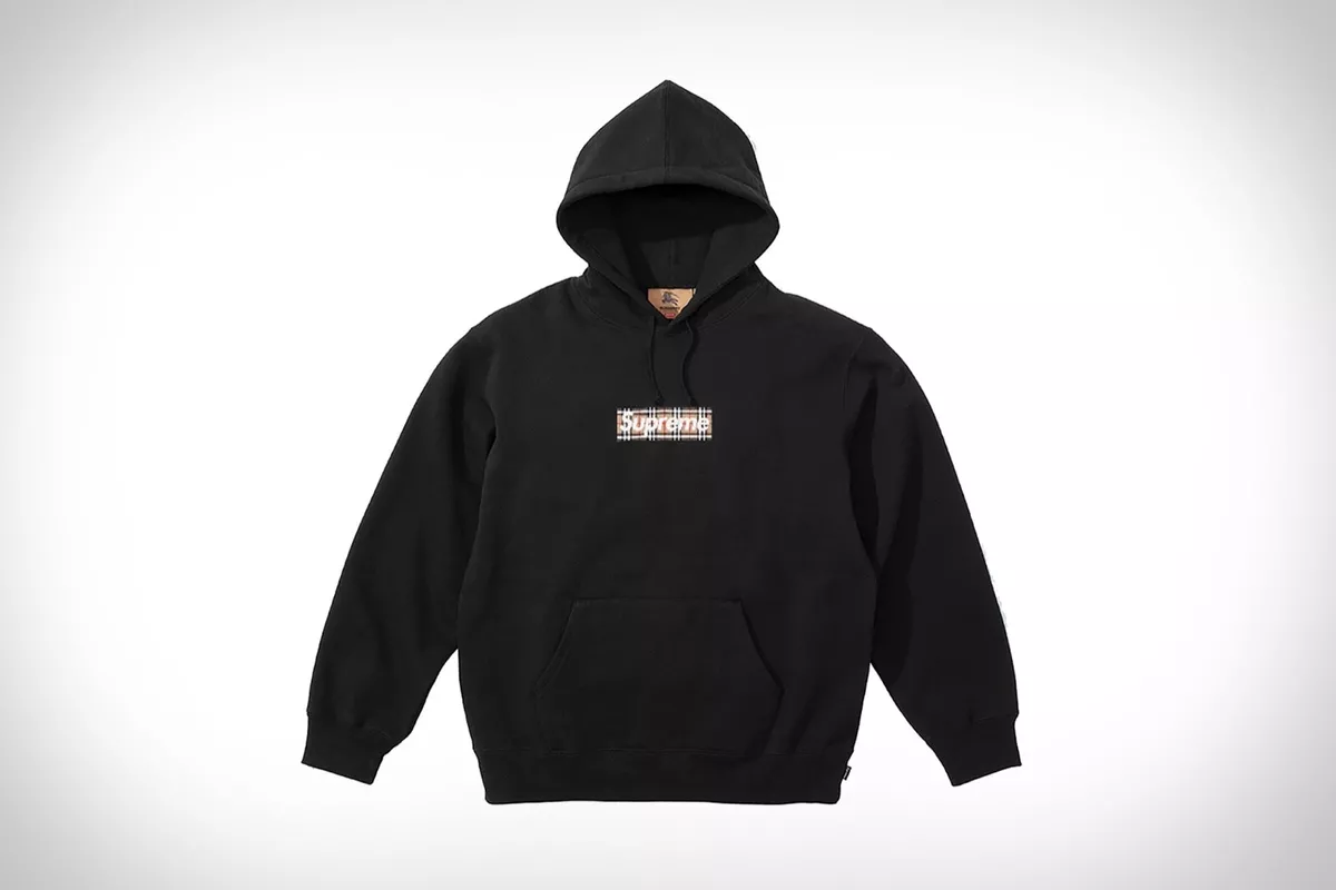 Supreme Burberry Box Logo Hoodie - Black - Small - CONFIRMED ORDER