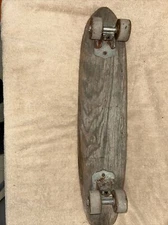 *Worn* Vintage 1960s Sidewalk Surfboard By Champion Wooden Skateboard 22"L