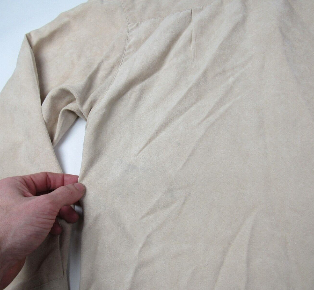 Alberto Celini Patchwork Panel Suede Button Up Sh… - image 12