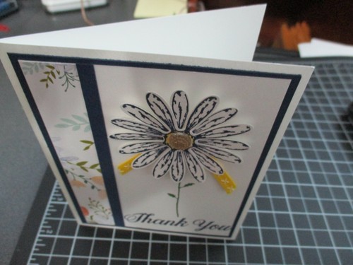 THANK YOU HANDMADE GREETING CARD #emc604 STAMPIN UP FLOWER - Picture 2 of 3