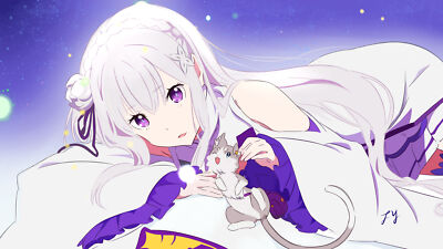 Anime Emilia Re Zero Pack Re Zero Re Zero Starting  Gaming Mat Desk 13102