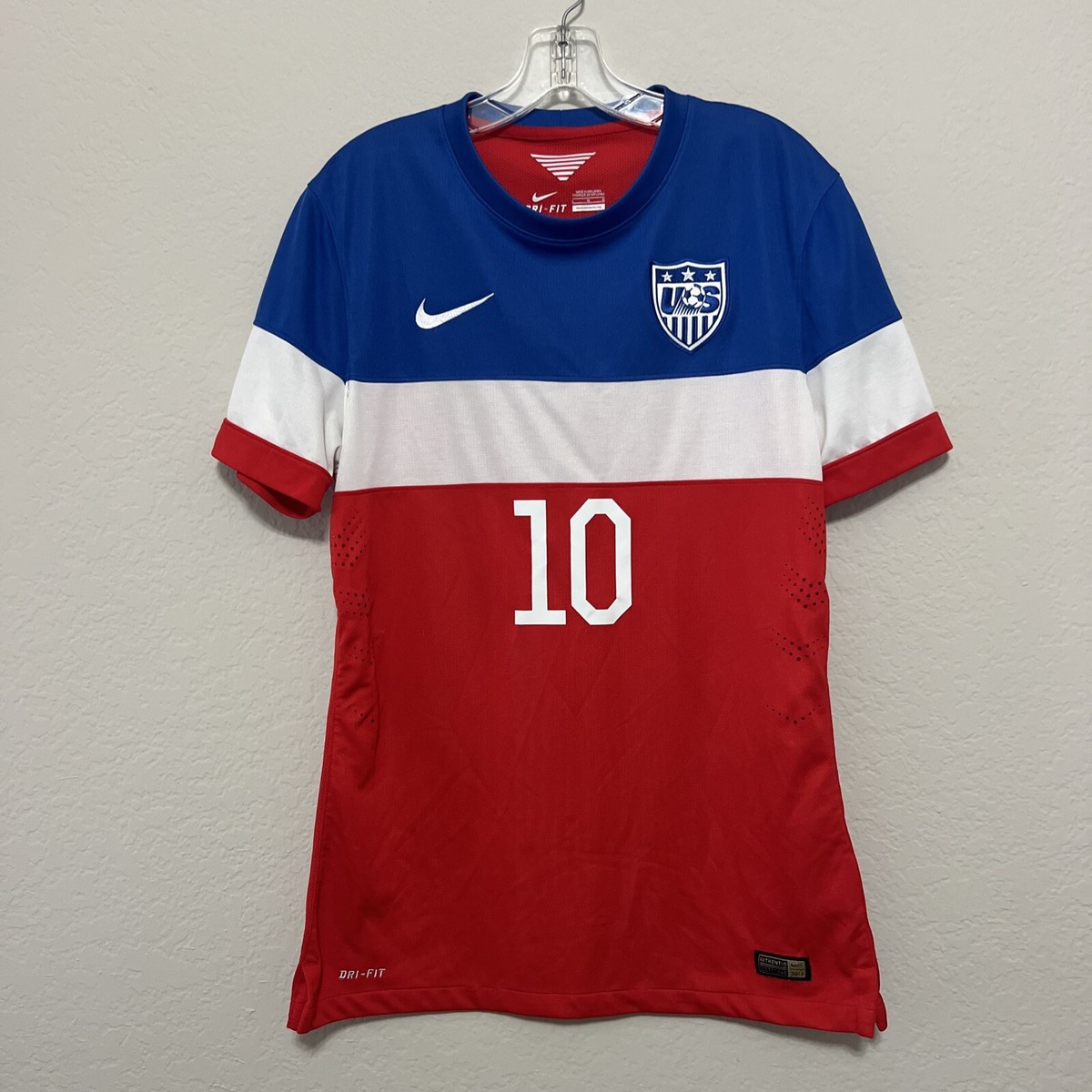 Nike USA Team US Soccer 2014 Away Jersey Donovan #10 Player Size