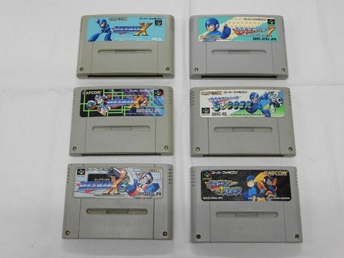 Lotto 5 Rockman Megaman 7 X X2 X3 Calcio Super Famicom SNES SFC Lotto 5 Rockman Megaman 7 X X2 X3 Calcio Super Famicom SNES SFC