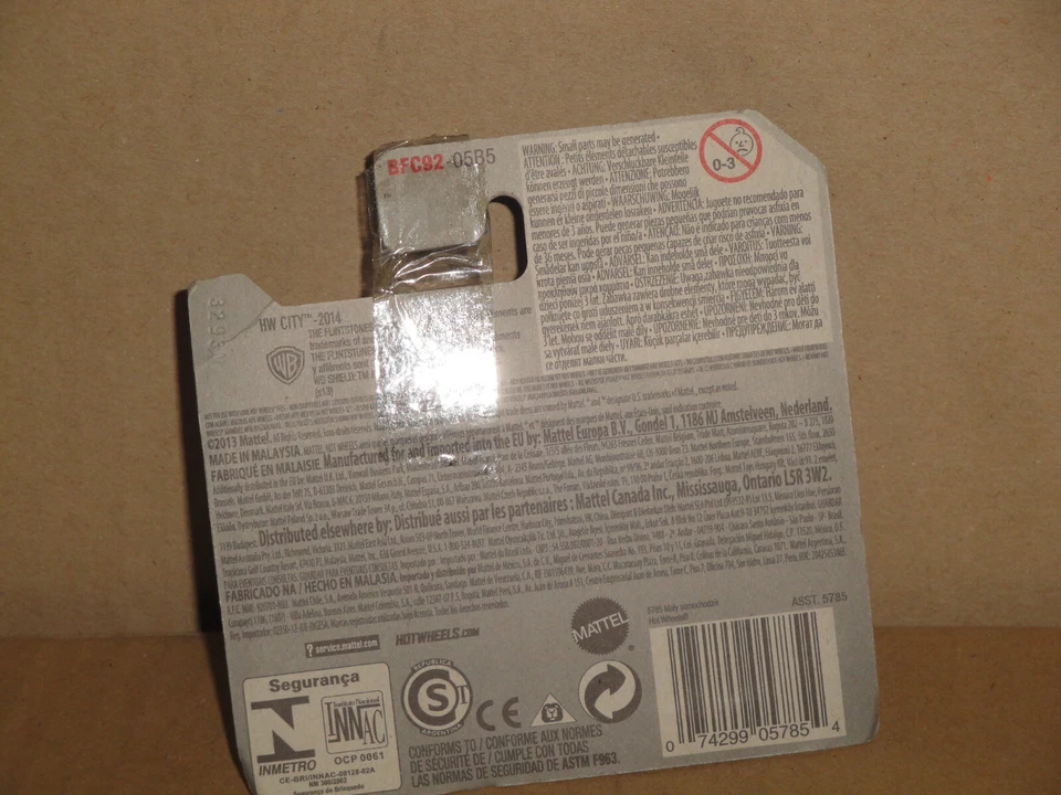 HOT WHEELS THE FLINTSTONES THE FLINTMOBILE LOS PICAPIEDRA EL TRONCOMOVIL NUEVO - Imagen 2 de 2