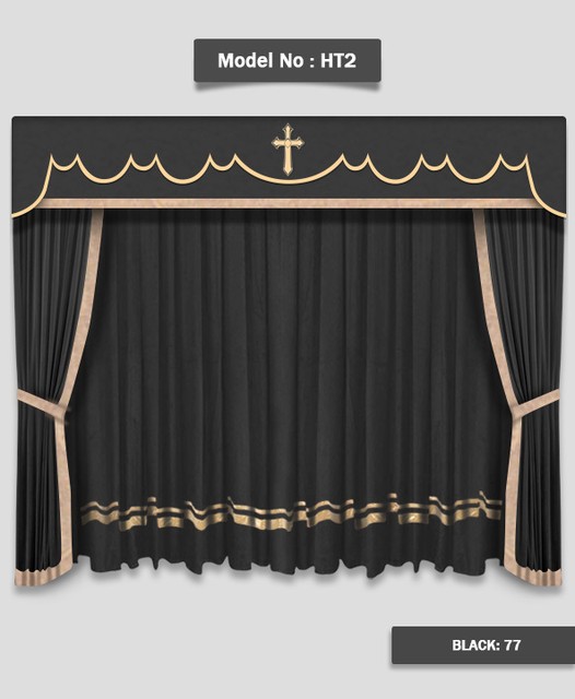 Saaria Austrian Event Stage Home Decor Movie Theater Curtains 10 W X 8 H Blue For Sale Online Ebay