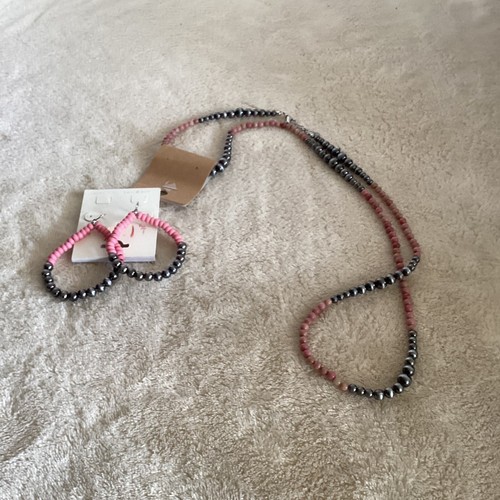 Modeschmuck Halskette und passende Ohrringe Perlen Neu - Bild 7 von 7