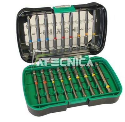 HITACHI HIKOKI 750361 Wendeschneidplatten Set 75mm lang sortiert 18tlg im stoßfesten Gehäuse