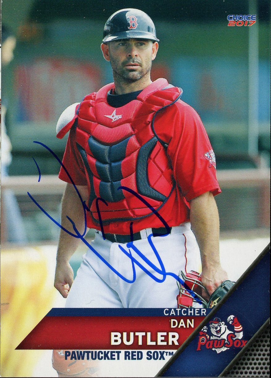 2017 Pawtucket Red Sox DAN BUTLER Signed Card autograph AUTO RC | eBay