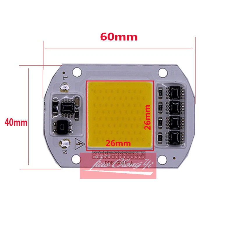 LED COB Grow White Chip+Lens Reflector 50W 30W 20W 110V/220V For LED Flood Light - Image 4 of 4