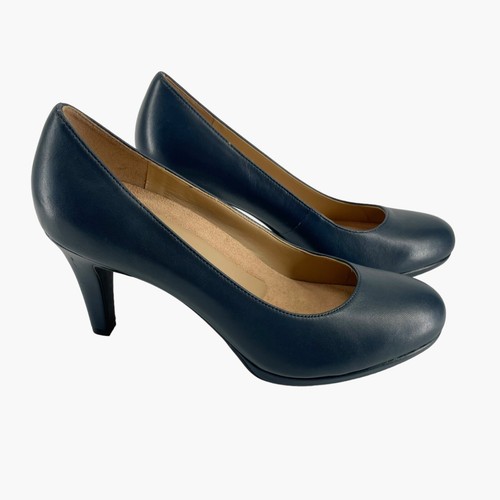 Naturalizer Michelle Navy Blue Heels Size 8.5