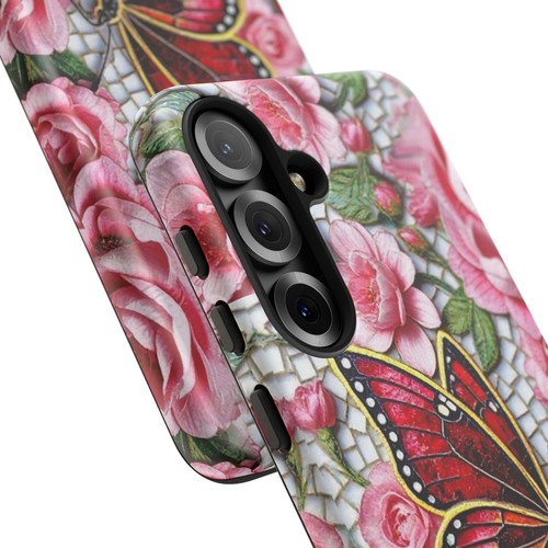 Rose Tough Case Butterfly Mosaic Pink iphone 16 15 14 13 S25 S24 S23 S22 - 第 144/240 張圖片