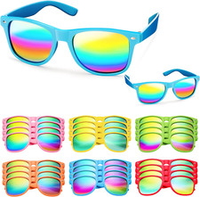 12 Pcs Kids Sunglasses Party Favors Bulk, Neon Sunglasses with UV Protection for