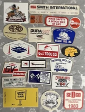 COLLECTIBLE HARD HAT ADVERTISING STICKER LOT # 37